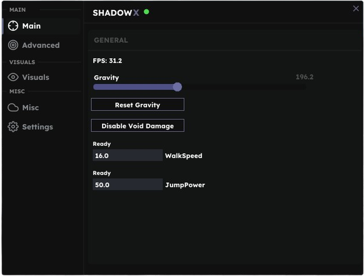 ShadowX Interface